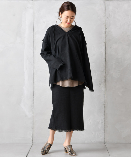 DouDou（ドゥドゥ）の「メキシカンタイトスカート（スカート・レディース・ブラック/オフホワイト/アイボリー・FREE）」の13枚目の写真