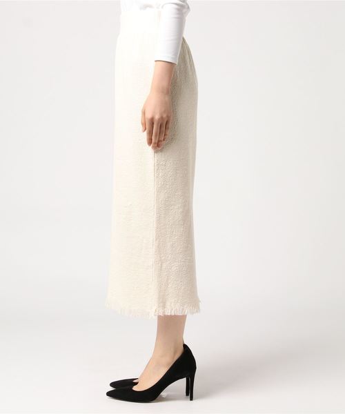 DouDou（ドゥドゥ）の「メキシカンタイトスカート（スカート・レディース・ブラック/オフホワイト/アイボリー・FREE）」の4枚目の写真