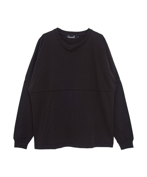 SILVER BULLET(シルバーバレット)の「『CavariA/キャバリア』ビッグシルエットUSAコットンドロップショルダークルーネック長袖Tシャツ(スウェット・メンズ・ホワイト/ブラック/ベージュ/ネイビー/レッド/ライトベージュ・M/L)」の15枚目の写真