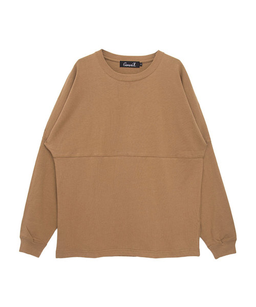 SILVER BULLET(シルバーバレット)の「『CavariA/キャバリア』ビッグシルエットUSAコットンドロップショルダークルーネック長袖Tシャツ(スウェット・メンズ・ホワイト/ブラック/ベージュ/ネイビー/レッド/ライトベージュ・M/L)」の12枚目の写真