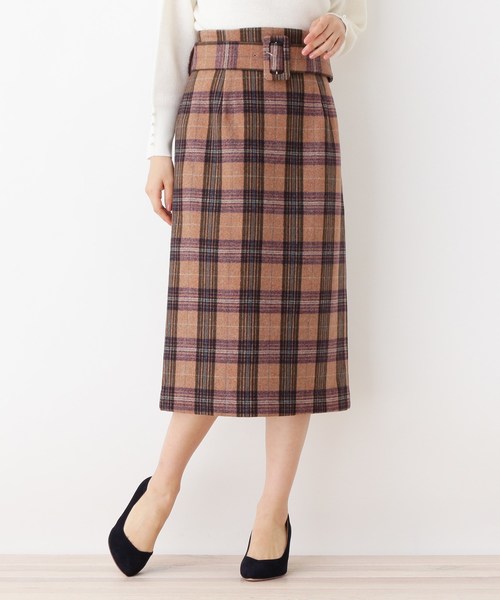 セール 洗える カラフルタータンチェックスカート スカート Opaque Clip オペークドットクリップ のファッション通販 Zozotown
