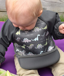 Bibetta（ビベッタ）の「【Bibetta/ビベッタ】ラグランスリーブ付き ウルトラビブ（マグ/哺乳瓶/お食事グッズ）」