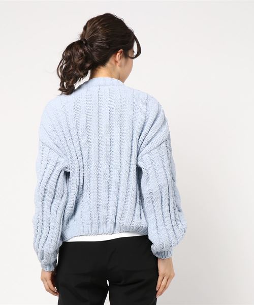 ケーブル編みモールニットカーディガン（カーディガン/ボレロ）｜KOBE