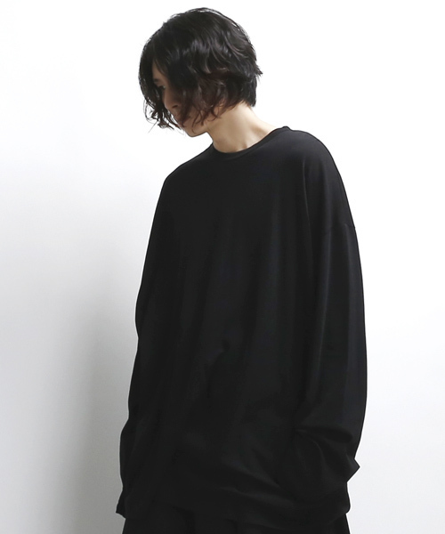 薄手ロングカットソー ビッグシルエット（Tシャツ/カットソー）｜minsobi（ミンソビ）