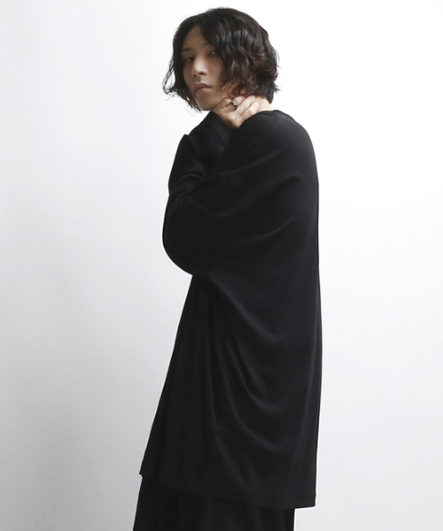 薄手ロングカットソー ビッグシルエット（Tシャツ/カットソー）｜minsobi（ミンソビ）