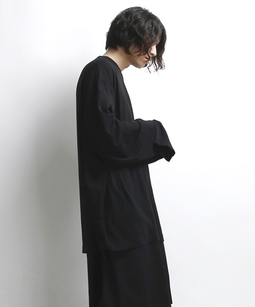 薄手ロングカットソー ビッグシルエット（Tシャツ/カットソー）｜minsobi（ミンソビ）
