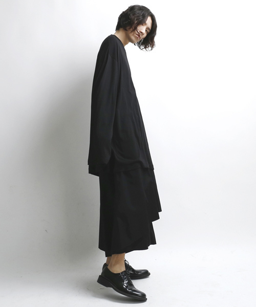 薄手ロングカットソー ビッグシルエット（Tシャツ/カットソー）｜minsobi（ミンソビ）