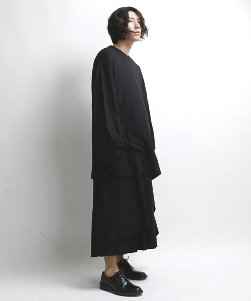 薄手ロングカットソー ビッグシルエット（Tシャツ/カットソー）｜minsobi（ミンソビ）