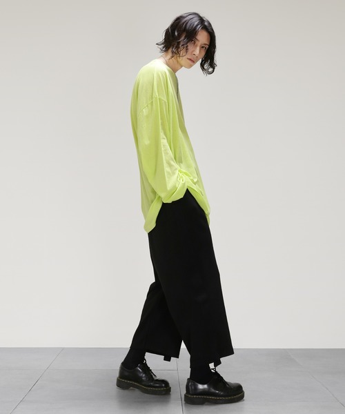 薄手ロングカットソー ビッグシルエット（Tシャツ/カットソー）｜minsobi（ミンソビ）