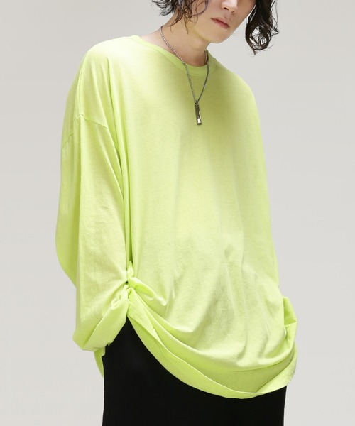 薄手ロングカットソー ビッグシルエット（Tシャツ/カットソー）｜minsobi（ミンソビ）