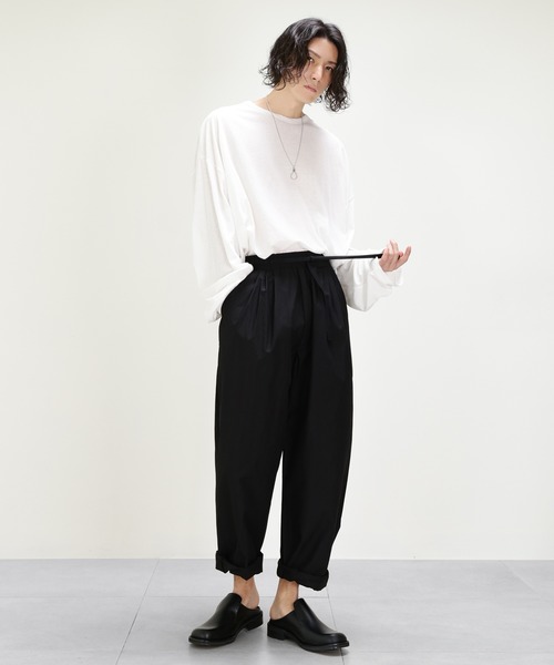 薄手ロングカットソー ビッグシルエット（Tシャツ/カットソー）｜minsobi（ミンソビ）