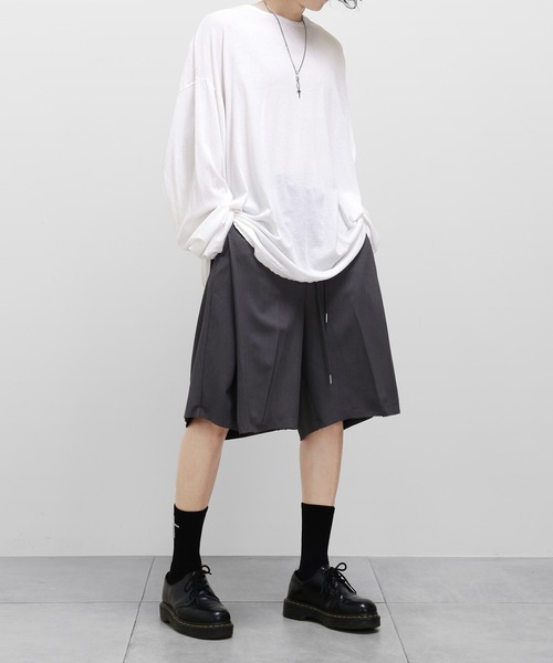 薄手ロングカットソー ビッグシルエット（Tシャツ/カットソー）｜minsobi（ミンソビ）