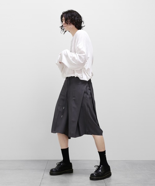 薄手ロングカットソー ビッグシルエット（Tシャツ/カットソー）｜minsobi（ミンソビ）