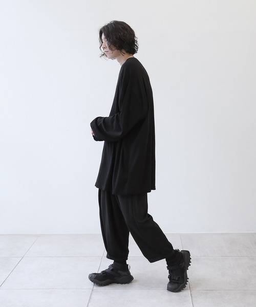 薄手ロングカットソー ビッグシルエット（Tシャツ/カットソー）｜minsobi（ミンソビ）