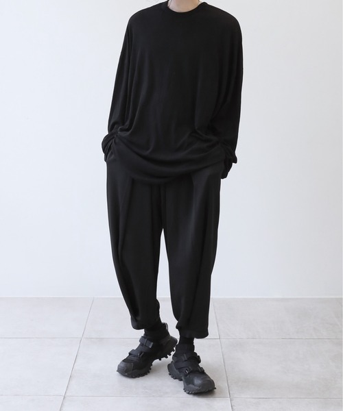 薄手ロングカットソー ビッグシルエット（Tシャツ/カットソー）｜minsobi（ミンソビ）