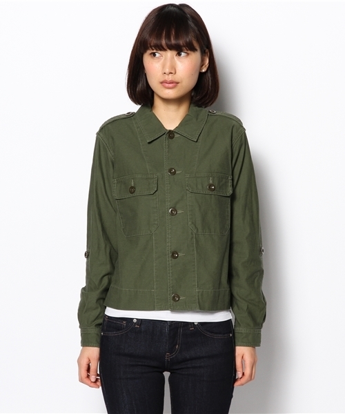 AMERICAN RAG CIE（アメリカンラグシー）の「ミリタリーブルゾン/AOP-L121-BL160 DGR（ミリタリージャケット・レディース・ダークグリーン・FREE）」の12枚目の写真