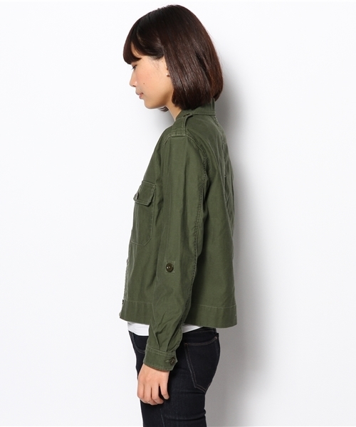 AMERICAN RAG CIE（アメリカンラグシー）の「ミリタリーブルゾン/AOP-L121-BL160 DGR（ミリタリージャケット・レディース・ダークグリーン・FREE）」の6枚目の写真