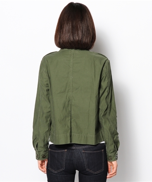 AMERICAN RAG CIE（アメリカンラグシー）の「ミリタリーブルゾン/AOP-L121-BL160 DGR（ミリタリージャケット・レディース・ダークグリーン・FREE）」の7枚目の写真