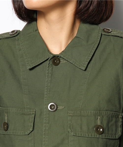 AMERICAN RAG CIE（アメリカンラグシー）の「ミリタリーブルゾン/AOP-L121-BL160 DGR（ミリタリージャケット・レディース・ダークグリーン・FREE）」の9枚目の写真