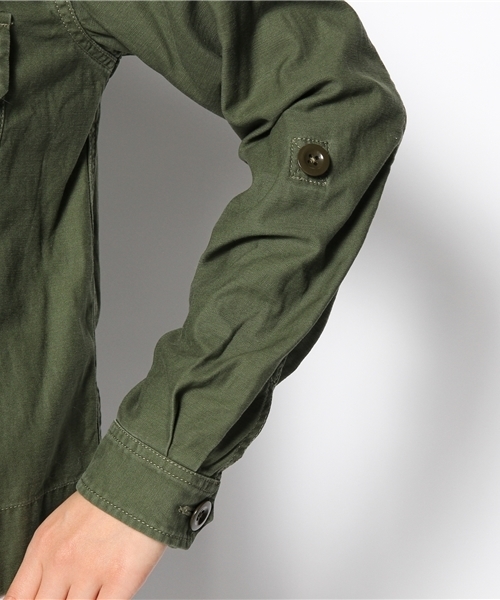 AMERICAN RAG CIE（アメリカンラグシー）の「ミリタリーブルゾン/AOP-L121-BL160 DGR（ミリタリージャケット・レディース・ダークグリーン・FREE）」の11枚目の写真