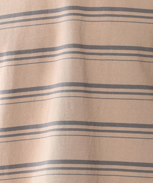 Steven Alan（スティーブンアラン）の「＜Steven Alan＞ HI-DENS BORDER CREW NECK TEE-BOLD/Tシャツ（Tシャツ/カットソー・メンズ・ダークグレー/ホワイト/ベージュ/ブラウン/ブラック・LARGE/X-LARGE/SMALL/MEDIUM）」の10枚目の写真