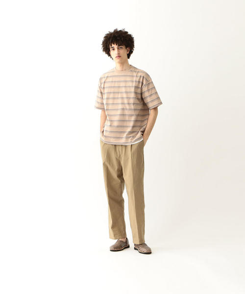 Steven Alan（スティーブンアラン）の「＜Steven Alan＞ HI-DENS BORDER CREW NECK TEE-BOLD/Tシャツ（Tシャツ/カットソー・メンズ・ダークグレー/ホワイト/ベージュ/ブラウン/ブラック・LARGE/X-LARGE/SMALL/MEDIUM）」の12枚目の写真