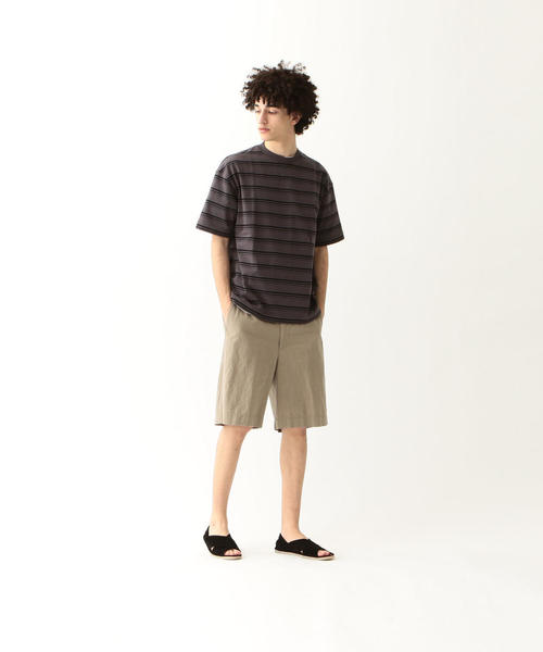 Steven Alan（スティーブンアラン）の「＜Steven Alan＞ HI-DENS BORDER CREW NECK TEE-BOLD/Tシャツ（Tシャツ/カットソー・メンズ・ダークグレー/ホワイト/ベージュ/ブラウン/ブラック・LARGE/X-LARGE/SMALL/MEDIUM）」の6枚目の写真