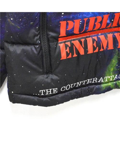ブランド古着】パブリックエネミー総柄ダウンジャケット Public Enemy