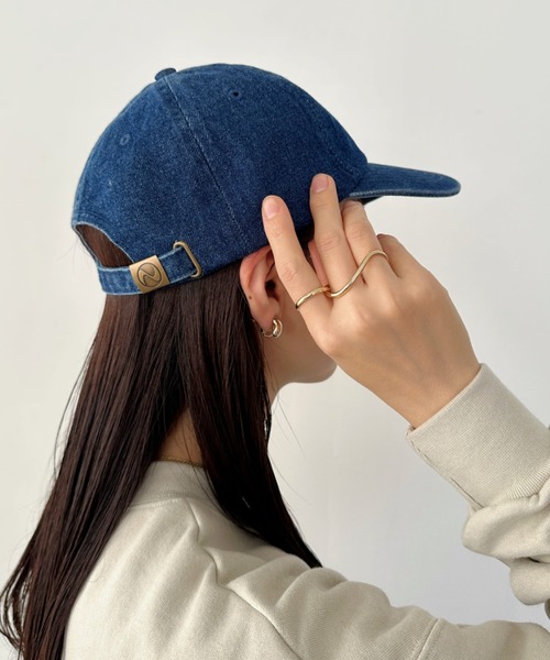 newhattan（ニューハッタン）の「【newhattan】ニューハッタン 無地 ストーン ウォッシュド ツイル ローキャップ 帽子/STONE WASHED TWILL CAP（キャップ・レディース・ホワイト/ブラック/カーキ/オリーブ/ネイビー/ライトインディゴブルー/ダークブルー/ライトブラック/チャコールグレー/ライトイエロー/オレンジ系その他/ライトベージュ/ダークブラウン/グレー/ダークグリーン/ライム/ダークブラック/ピンク・FREE）」の14枚目の写真