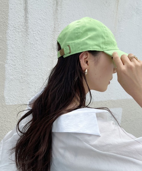 newhattan（ニューハッタン）の「【newhattan】ニューハッタン 無地 ストーン ウォッシュド ツイル ローキャップ 帽子/STONE WASHED TWILL CAP（キャップ・レディース・ホワイト/ブラック/カーキ/オリーブ/ネイビー/ライトインディゴブルー/ダークブルー/ライトブラック/チャコールグレー/ライトイエロー/オレンジ系その他/ライトベージュ/ダークブラウン/グレー/ダークグリーン/ライム/ダークブラック/ピンク・FREE）」の12枚目の写真