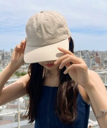 Niell（ニール）の「【newhattan】ニューハッタン 無地 ストーン ウォッシュド ツイル ローキャップ 帽子/STONE WASHED TWILL CAP（キャップ）」