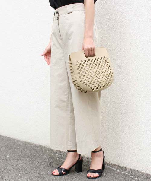 MODE ROBE（モードローブ）の「メッシュハンドバッグ（トートバッグ・レディース・ブラック/ベージュ/アイボリー・FREE）」の5枚目の写真