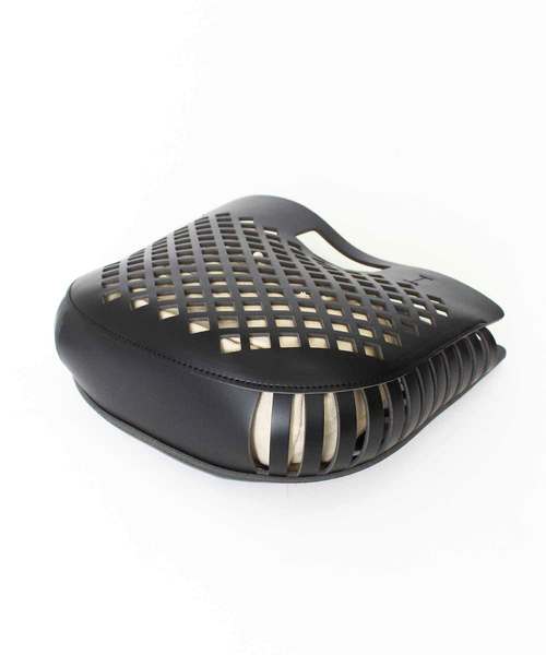 MODE ROBE（モードローブ）の「メッシュハンドバッグ（トートバッグ・レディース・ブラック/ベージュ/アイボリー・FREE）」の8枚目の写真