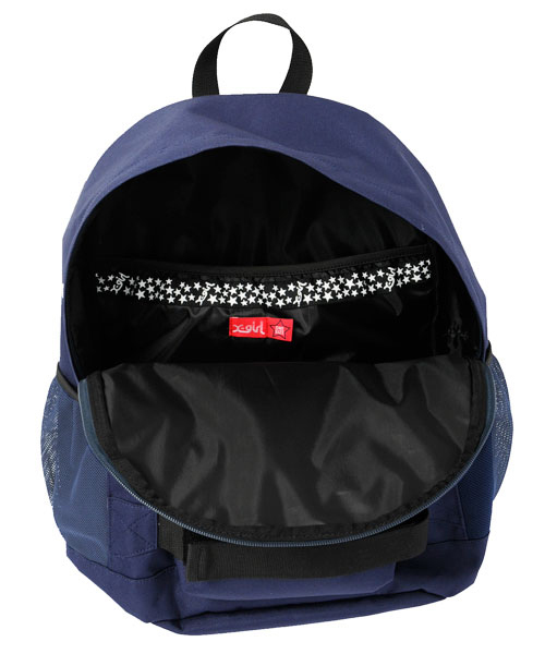 X-girl(エックスガール)の「SK8 BACKPACK 2014(バックパック/リュック・レディース・ブラック/パープル/オレンジ/ネイビー・ONE SIZE)」の14枚目の写真