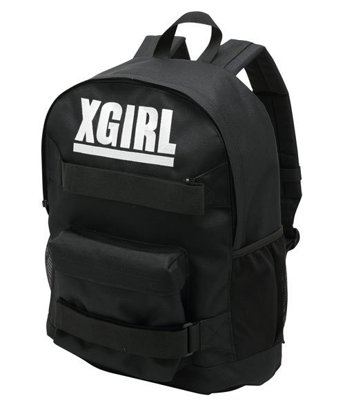 X-girl(エックスガール)の「SK8 BACKPACK 2014(バックパック/リュック・レディース・ブラック/パープル/オレンジ/ネイビー・ONE SIZE)」の2枚目の写真