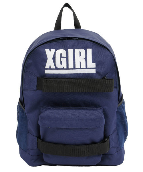 X-girl(エックスガール)の「SK8 BACKPACK 2014(バックパック/リュック・レディース・ブラック/パープル/オレンジ/ネイビー・ONE SIZE)」の6枚目の写真