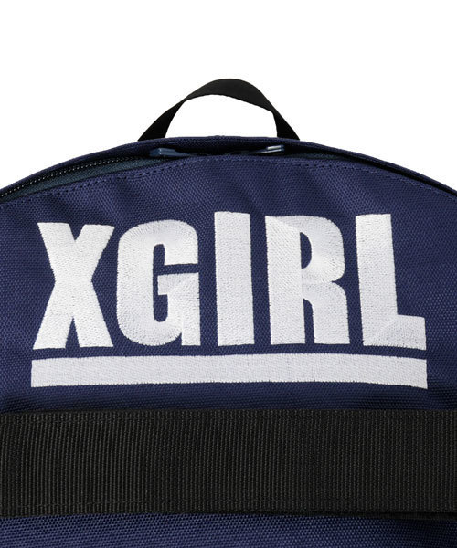 X-girl(エックスガール)の「SK8 BACKPACK 2014(バックパック/リュック・レディース・ブラック/パープル/オレンジ/ネイビー・ONE SIZE)」の5枚目の写真