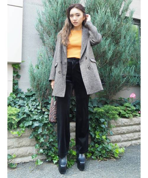 EVRIS(エヴリス)の「ロングテーラードジャケット(テーラードジャケット・レディース・ブラック/ブラウン・FREE)」の9枚目の写真