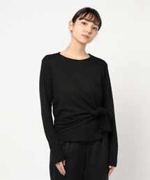 サイドリボンレイヤードトップス