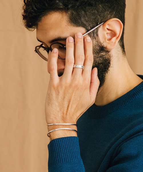 PUBLIC TOKYO（パブリックトウキョウ）の「クロスカーブリング（リング・メンズ・シルバー・1）」の3枚目の写真