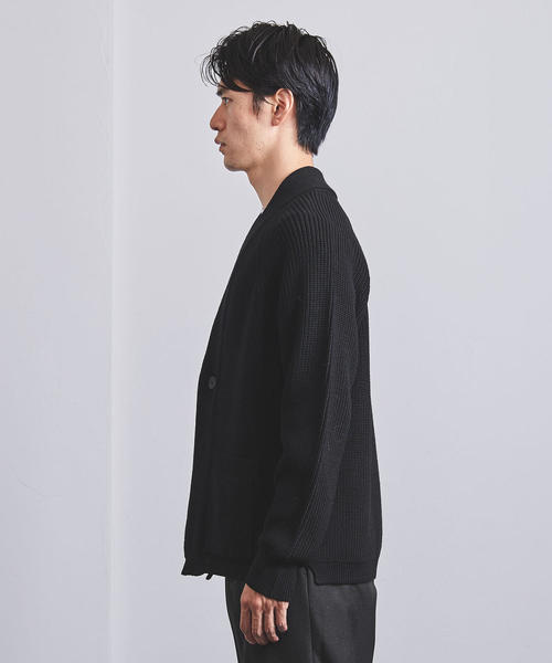 BATONER バトナー 黒 カーディガン リブ編み バトナー×東京デザインスタジオ ニューバランス初コラボ