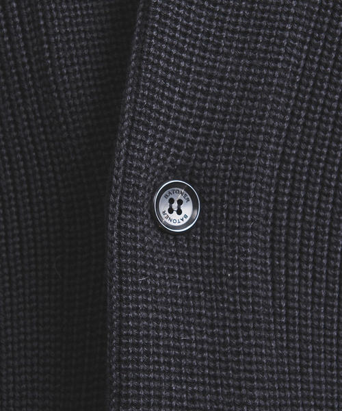BATONER ブラック カーディガン　サイズ1 BATONER（バトナー）の「＜BATONER（バトナー）＞ アゼ 1B