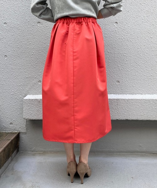 BE NEAT（ビーニート）の「【日本製】ディープタックスカート（スカート・レディース・ベージュ/オレンジ/グリーン・M）」の21枚目の写真