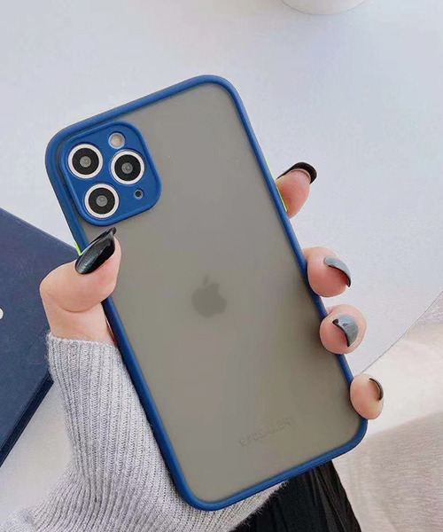 c.u.l（シーユーエル）の「【c.u.l】バンパー風 フレーム マット クリア iPhoneカバー アイフォンケース ipc484（スマホケース/カバー・レディース・ブラック/グリーン/ライトグリーン/レッド/ブルー・K/F/A/E/J/D/B/I）」の4枚目の写真