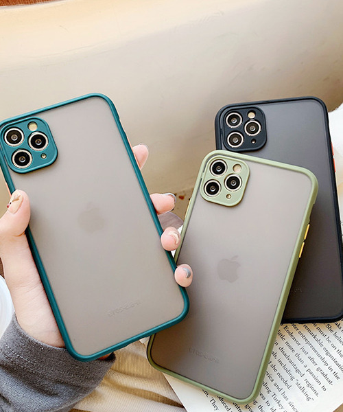 c.u.l（シーユーエル）の「【c.u.l】バンパー風 フレーム マット クリア iPhoneカバー アイフォンケース ipc484（スマホケース/カバー・レディース・ブラック/グリーン/ライトグリーン/レッド/ブルー・K/F/A/E/J/D/B/I）」の6枚目の写真