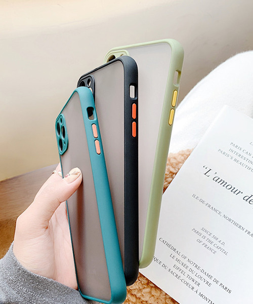 c.u.l（シーユーエル）の「【c.u.l】バンパー風 フレーム マット クリア iPhoneカバー アイフォンケース ipc484（スマホケース/カバー・レディース・ブラック/グリーン/ライトグリーン/レッド/ブルー・K/F/A/E/J/D/B/I）」の11枚目の写真