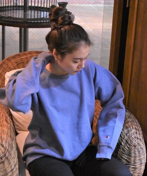 Champion(チャンピオン)の「【CHAMPION/チャンピオン】10oz GARMENT DYED CREWNECK SWEATSHIRT (UN)(スウェット・レディース・ブラック/ネイビー/グレー/レッド/ブルー/グリーン/その他・X-LARGE/SMALL/LARGE/MEDIUM)」の7枚目の写真