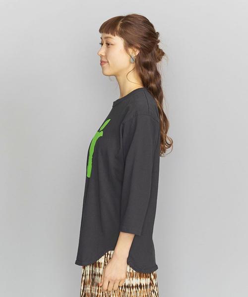 bibmilk（ビブミルク）の「＜bibmilk＞ベースボールTシャツо（Tシャツ/カットソー・レディース・ブラック/オフホワイト・MEDIUM）」の16枚目の写真