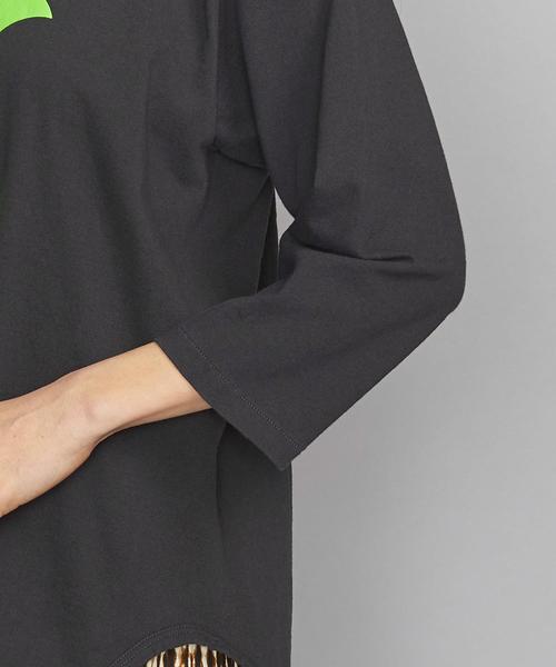 bibmilk（ビブミルク）の「＜bibmilk＞ベースボールTシャツо（Tシャツ/カットソー・レディース・ブラック/オフホワイト・MEDIUM）」の12枚目の写真