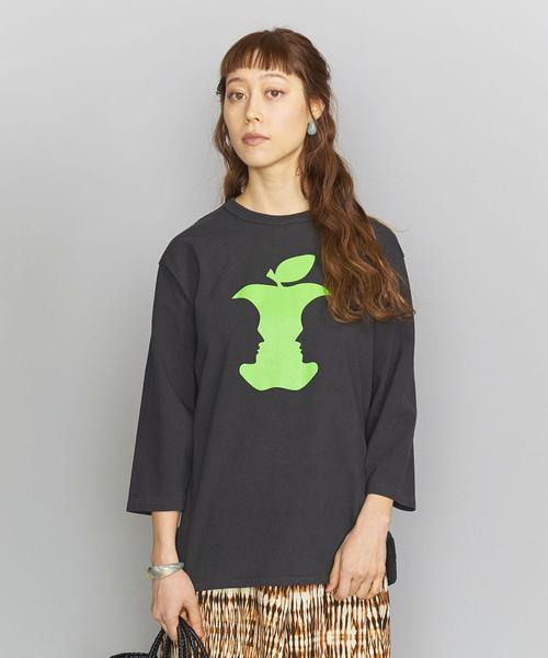 bibmilk（ビブミルク）の「＜bibmilk＞ベースボールTシャツо（Tシャツ/カットソー・レディース・ブラック/オフホワイト・MEDIUM）」の9枚目の写真